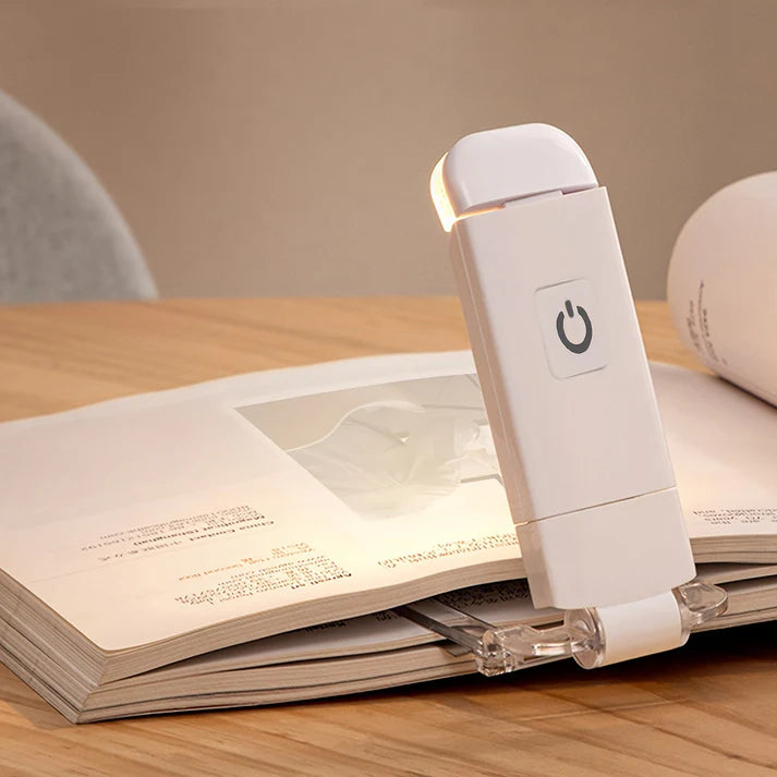 Portable Clip-On Book Light – Flexible, Rechargeable & Eye-Friendly Reading Lamp